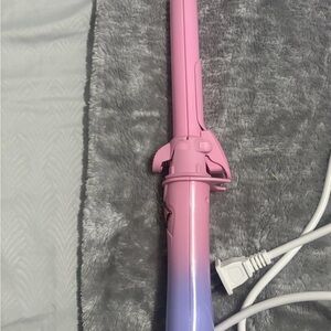 Pink and Blue Ombre Auto Curling Iron/Straightener Combo